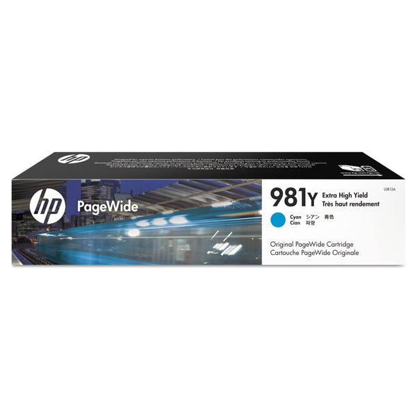 HP HP 981Y, (L0R13A) Extra High-Yield Cyan Original PageWide Cartridge (HEWL0R13A)