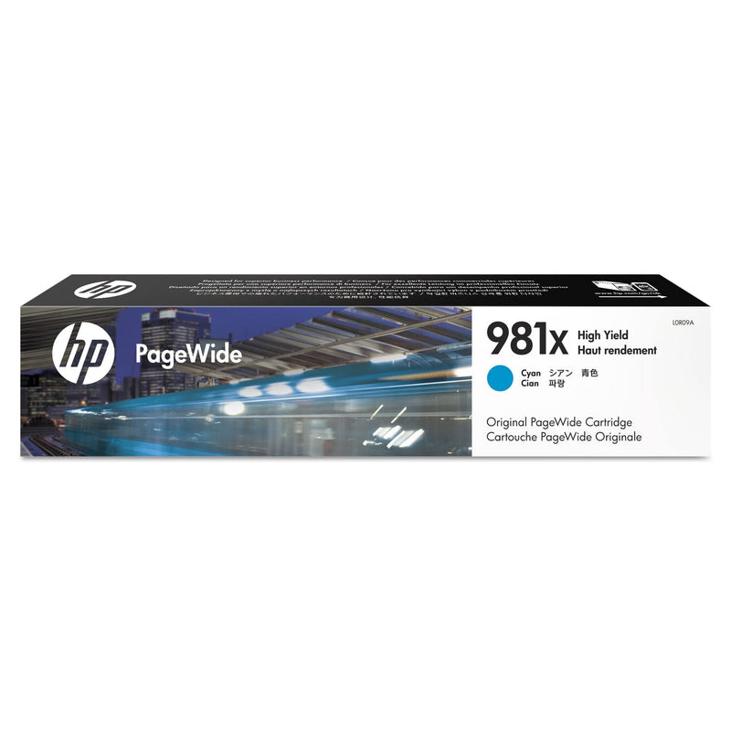 HP HP 981X, (L0R09A) High-Yield Cyan Original PageWide Cartridge (HEWL0R09A)