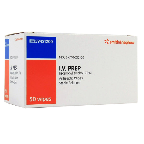 IV PREP™ Alcohol Prep Pad 70% Strength Isopropyl Alcohol Individual Packet Sterile (175828_BX) 50/BX