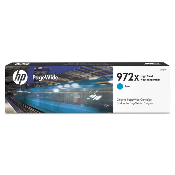 HP HP 972X, (L0R98AN) High-Yield Cyan Original PageWide Cartridge (HEWL0R98AN)