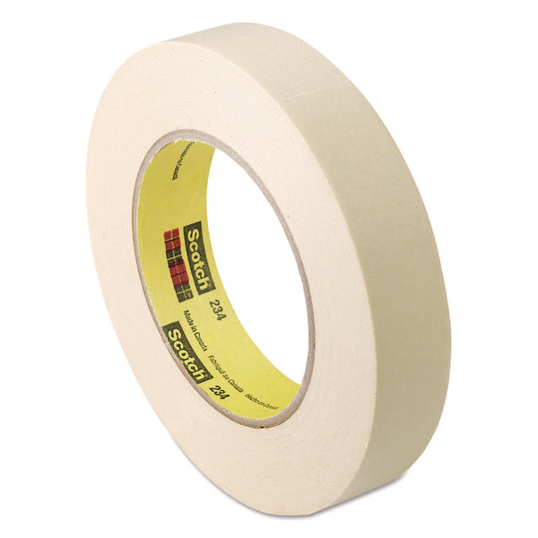Scotch® General Purpose Masking Tape 234, 3" Core, 24 mm x 55 m, Tan, 9/Pack (MMM2341PK) Pack of 9