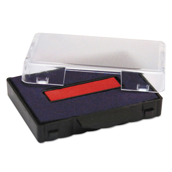 Trodat® T5430 Professional Replacement Ink Pad for Trodat Custom Self-Inking Stamps, 1" x 1.63", Blue/Red (USSP5430BR) Each
