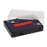 Trodat® T5440 Professional Replacement Ink Pad for Trodat Custom Self-Inking Stamps, 1.13" x 2", Blue/Red (USSP5440BR) Each