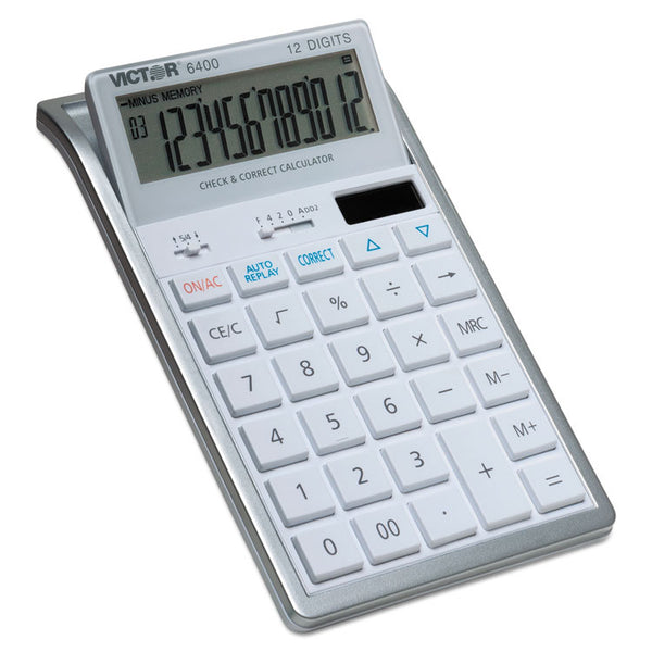 Victor® 6400 Desktop Calculator, 12-Digit LCD (VCT6400)