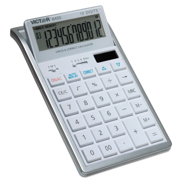 Victor® 6400 Desktop Calculator, 12-Digit LCD (VCT6400) Each