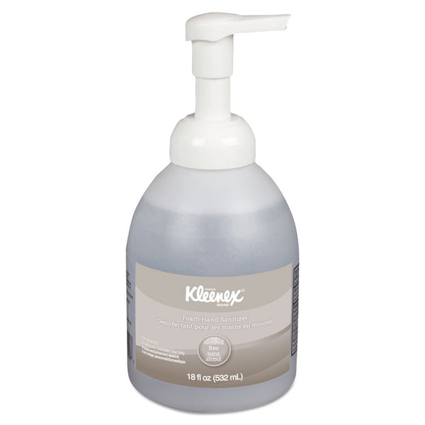 Kleenex® Alcohol-Free Foam Hand Sanitizer, 18 oz Pump Bottle, Fragrance-Free (KCC45827EA)