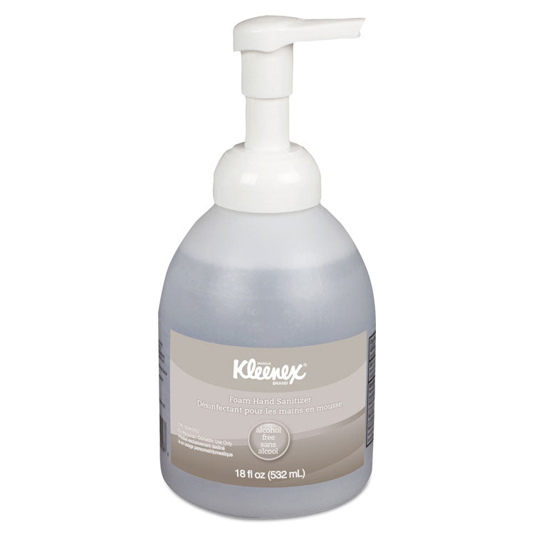 Kleenex® Alcohol-Free Foam Hand Sanitizer, 18 oz Pump Bottle, Fragrance-Free (KCC45827EA) Each