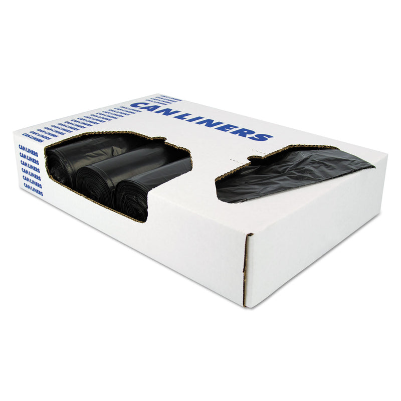 Unisan Low-Density Repro Can Liner, 45 gal, 2 mil, 40" x 46", Black, 100/Carton (HERX8046QK) Carton of 100