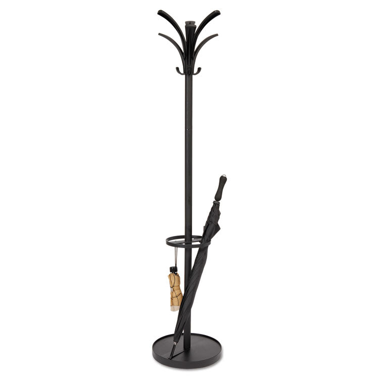 Alba™ Brio Coat Stand, 13.75w x 13.75d x 66.25h, Black (ABAPMBRION)