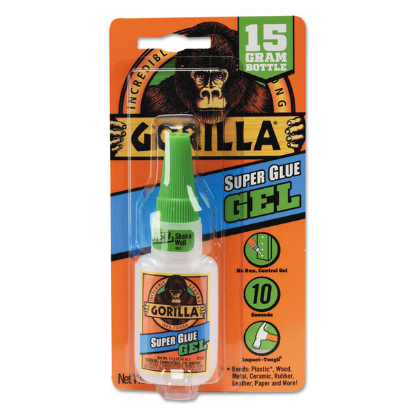 Gorilla® Super Glue Gel, 0.53 oz, Dries Clear (GOR7600101)