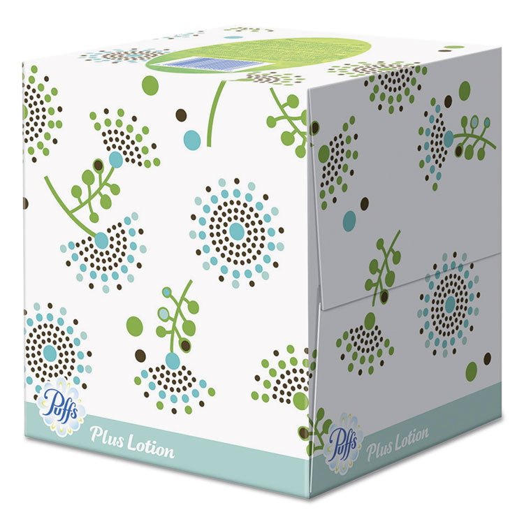 Puffs® Plus Lotion Facial Tissue, 1-Ply, White, 56 Sheets/Box, 24 Boxes/Carton (PGC34899CT)