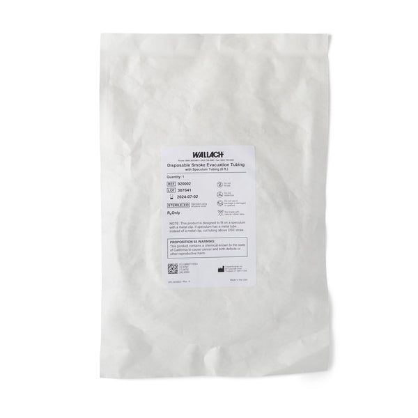 Wallach Smoke Evacuation Tubing 6 Foot, Sterile, Single Patient Use (349992_EA) 1/EA