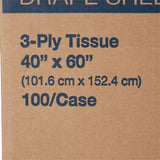 McKesson General Purpose Drape Physical Exam Drape 40 W X 60 L Inch NonSterile (40427_CS) 100/CS
