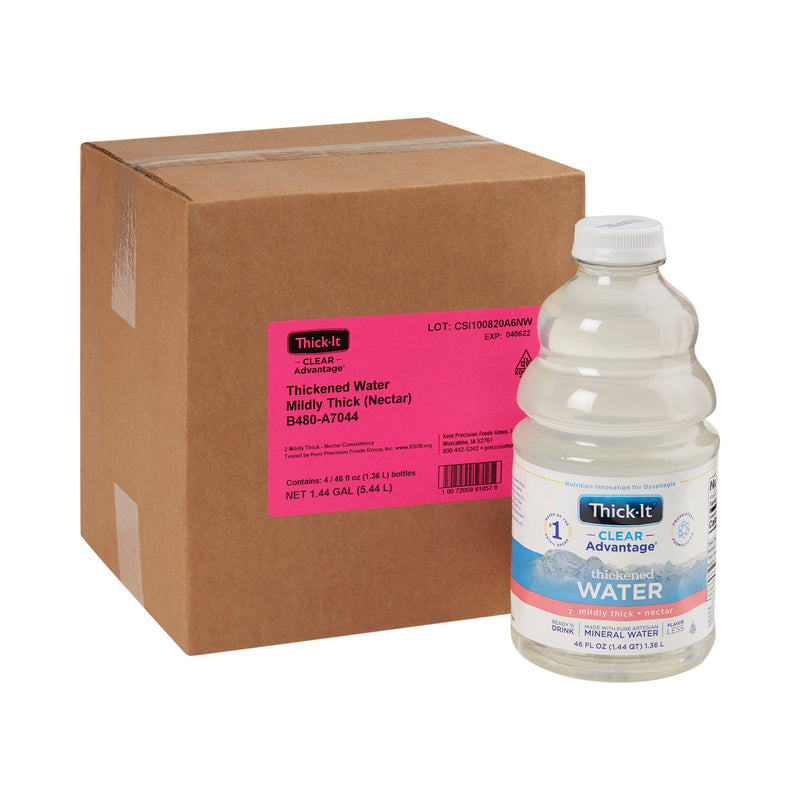 Thick-It® Clear Advantage® Thickened Water 46 oz. Bottle Unflavored Liquid IDDSI Level 2 Mildly Thick (886649_EA) 1/EA