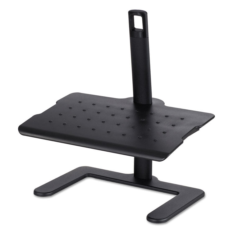 Safco® Height-Adjustable Footrest, 20.5w x 14.5d x 3.5 to 21.5h, Black (SAF2129BL)