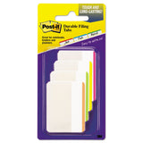 Post-it® Tabs Lined Tabs, 1/5-Cut, Assorted Bright Colors, 2" Wide, 24/Pack (MMM686F1BB) Pack of 24