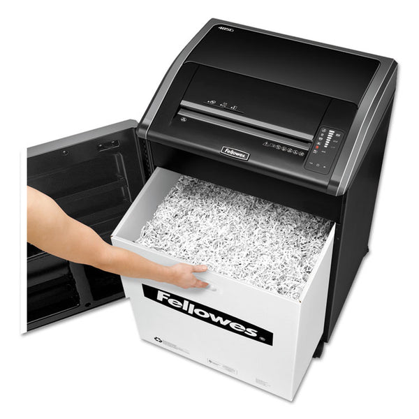 Fellowes® Powershred 485Ci 100% Jam Proof Cross-Cut Shredder, 30 Manual Sheet Capacity, TAA Compliant (FEL38485)