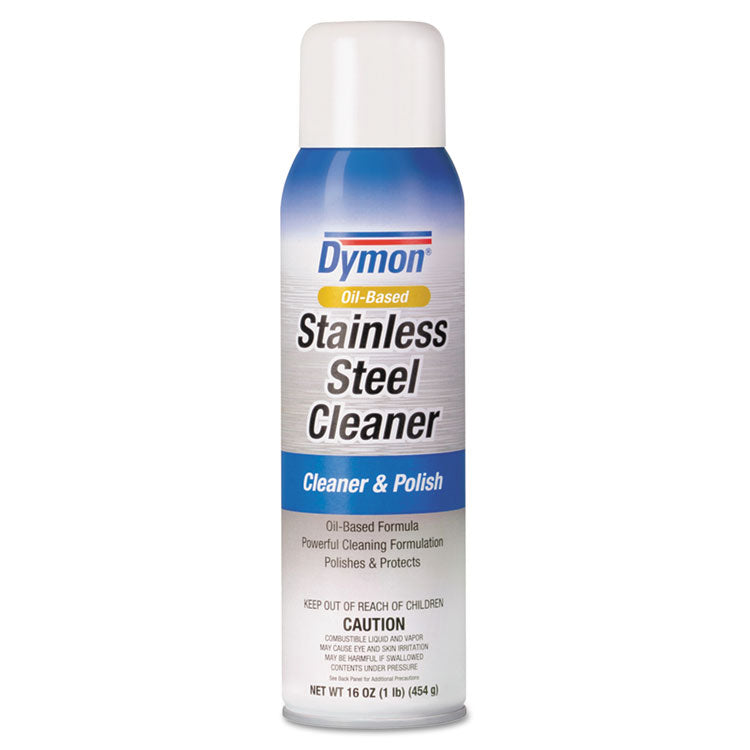 Dymon® Stainless Steel Cleaner, 16 oz Aerosol Spray, 12/Carton (ITW20920) Case of 12