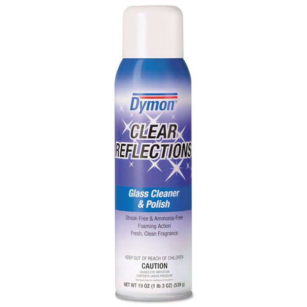 Dymon® Clear Reflections Mirror and Glass Cleaner, 20 oz Aerosol Spray, 12/Carton (ITW38520) Case of 12