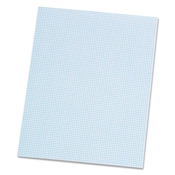 Ampad® Quadrille Pads, Quadrille Rule (8 sq/in), 50 White (Heavyweight 20 lb Bond) 8.5 x 11 Sheets (TOP22005)