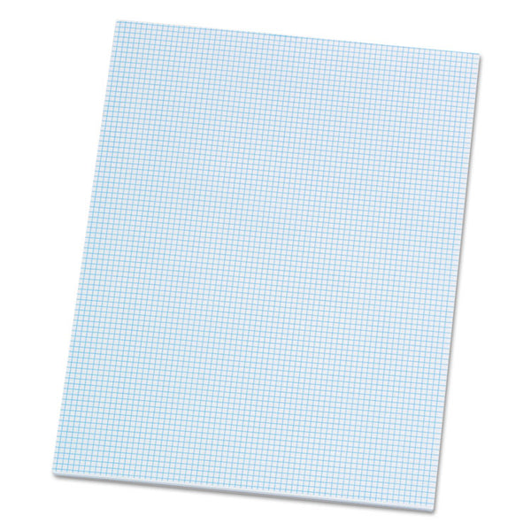 Ampad® Quadrille Pads, Quadrille Rule (8 sq/in), 50 White (Heavyweight 20 lb Bond) 8.5 x 11 Sheets (TOP22005) Box of 10