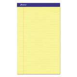 Ampad® Perforated Writing Pads, Wide/Legal Rule, 50 Canary-Yellow 8.5 x 14 Sheets, Dozen (TOP20230)