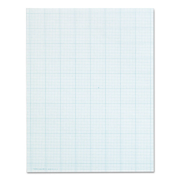 TOPS™ Cross Section Pads, Cross-Section Quadrille Rule (10 sq/in, 1 sq/in), 50 White 8.5 x 11 Sheets (TOP35101) Each