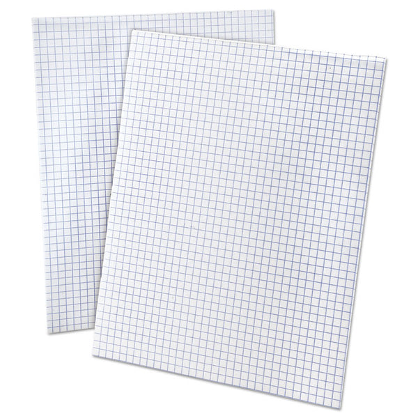 Ampad® Quadrille Pads, Quadrille Rule (4 sq/in), 50 White (Standard 15 lb Bond) 8.5 x 11 Sheets (TOP22030C)