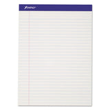 Ampad® Perforated Writing Pads, Wide/Legal Rule, 50 White 8.5 x 11.75 Sheets, Dozen (TOP20320)