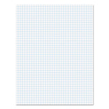 Ampad® Quadrille Pads, Quadrille Rule (4 sq/in), 50 White (Standard 15 lb Bond) 8.5 x 11 Sheets (TOP22030C) Each