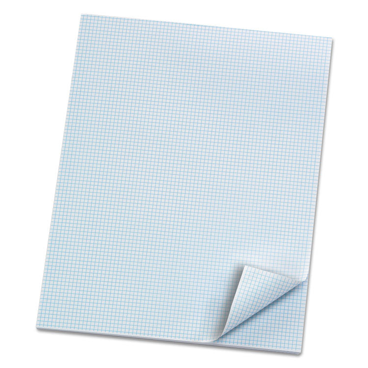 Ampad® Quadrille Pads, Quadrille Rule (8 sq/in), 50 White (Heavyweight 20 lb Bond) 8.5 x 11 Sheets (TOP22005) Box of 10