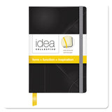 TOPS™ Idea Collective Journal, Hardcover with Elastic Closure, 1-Subject, Wide/Legal Rule, Black Cover, (96) 5.5 x 3.5 Sheets (TOP56874) Each