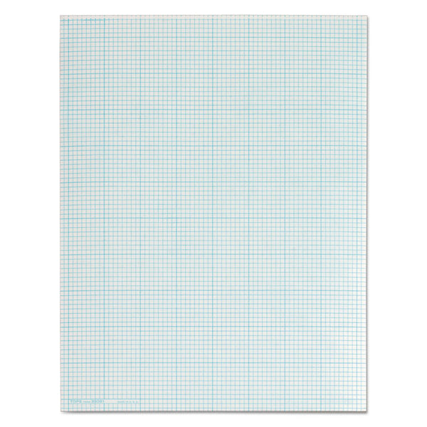 TOPS™ Cross Section Pads, Cross-Section Quadrille Rule (8 sq/in, 1 sq/in), 50 White 8.5 x 11 Sheets (TOP35081) Each