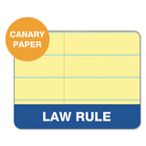 TOPS™ Double Docket Ruled Pads, Pitman Rule Variation (Offset Dividing Line - 3" Left), 100 Canary 8.5 x 11.75 Sheets, 6/Pack (TOP63396) Pack of 6