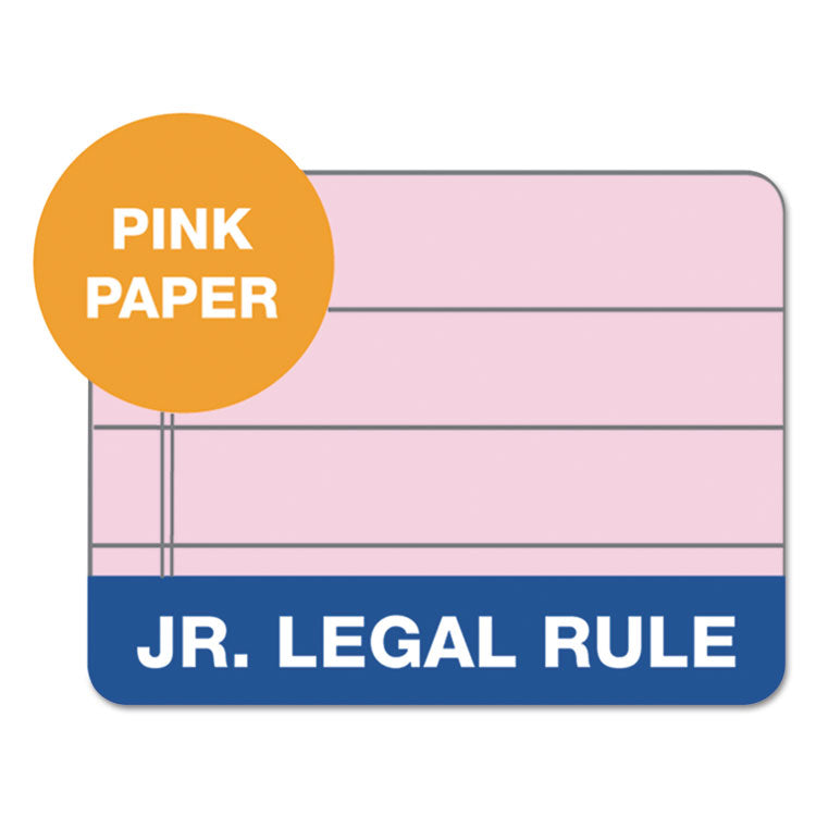 TOPS™ Prism + Colored Writing Pads, Narrow Rule, 50 Pastel Pink 5 x 8 Sheets, 12/Pack (TOP63050) Pack of 12