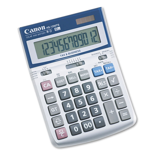 Canon® HS-1200TS Desktop Calculator, 12-Digit LCD (CNM7438A023AA)