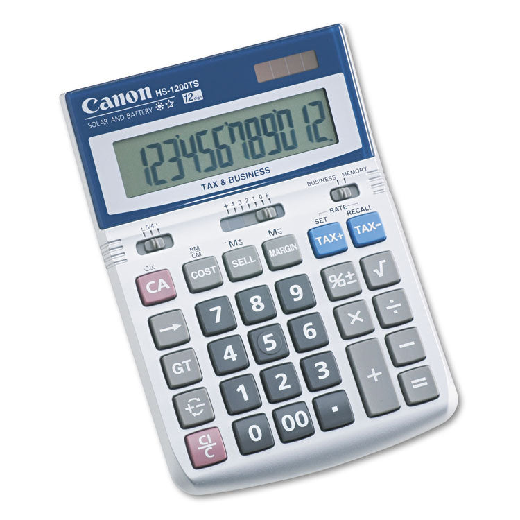 Canon® HS-1200TS Desktop Calculator, 12-Digit LCD (CNM7438A023AA) Each