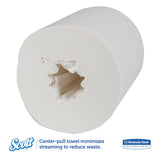 Scott® Essential Center-Pull Towels, Absorbency Pockets, 2-Ply, 8 x 15, White, 500/Roll, 4 Rolls/Carton (KCC01010)