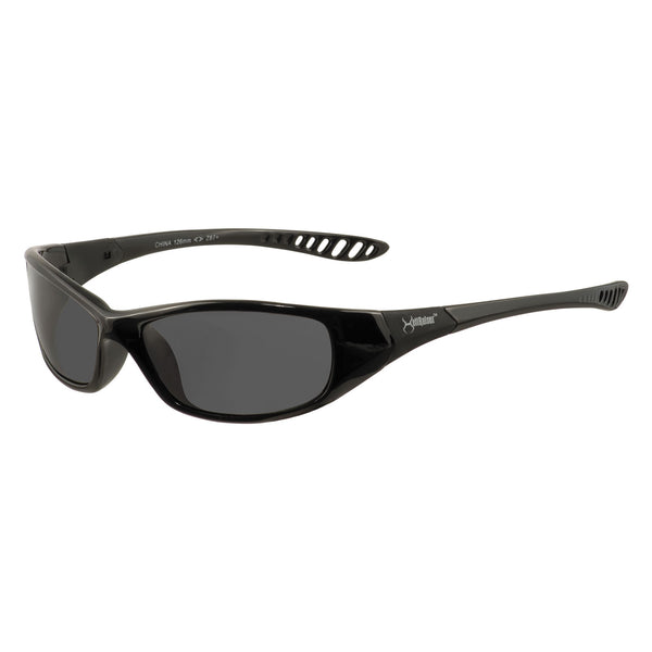 KleenGuard™ V40 HellRaiser Safety Glasses, Black Frame, Smoke Lens (ANS25714) Each