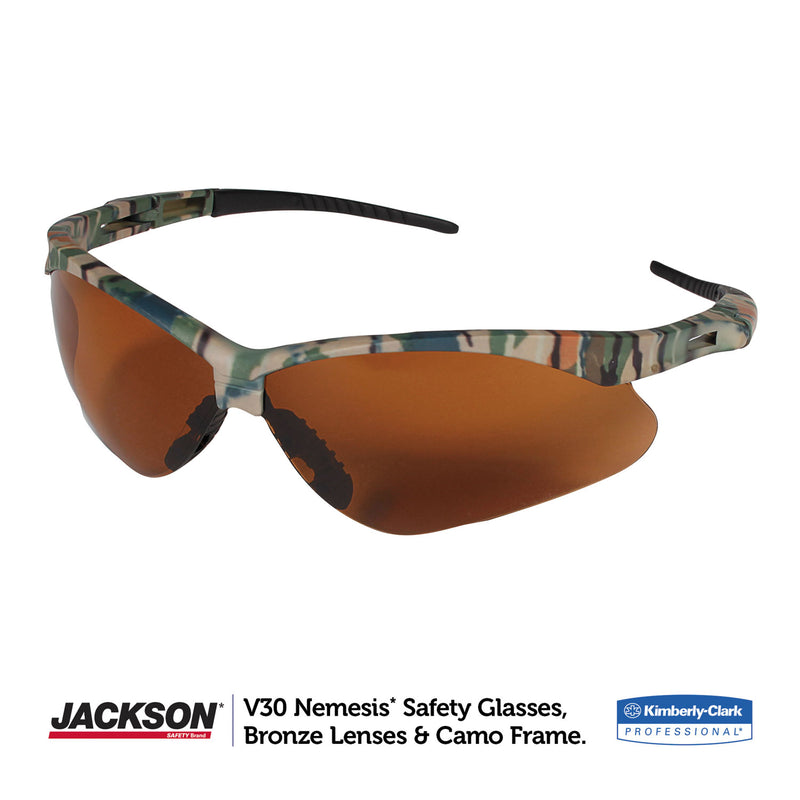 KleenGuard™ Nemesis Safety Glasses, Camo Frame, Bronze Lens (ANS19644) Each