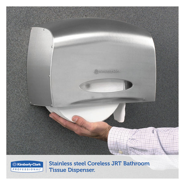 Scott® Pro Coreless Jumbo Roll Tissue Dispenser, EZ Load, 14.38 x 6 x 9.75, Stainless Steel (KCC09601)
