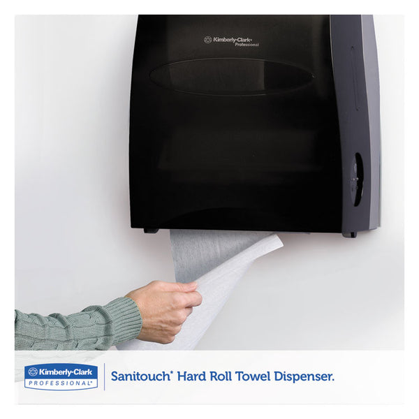 Kimberly-Clark Professional* Sanitouch Hard Roll Towel Dispenser, 12.63 x 10.2 x 16.13, Smoke (KCC09996)