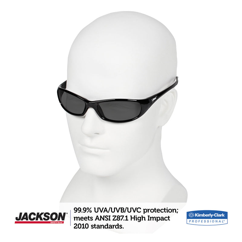 KleenGuard™ V40 HellRaiser Safety Glasses, Black Frame, Smoke Lens (ANS25714) Each