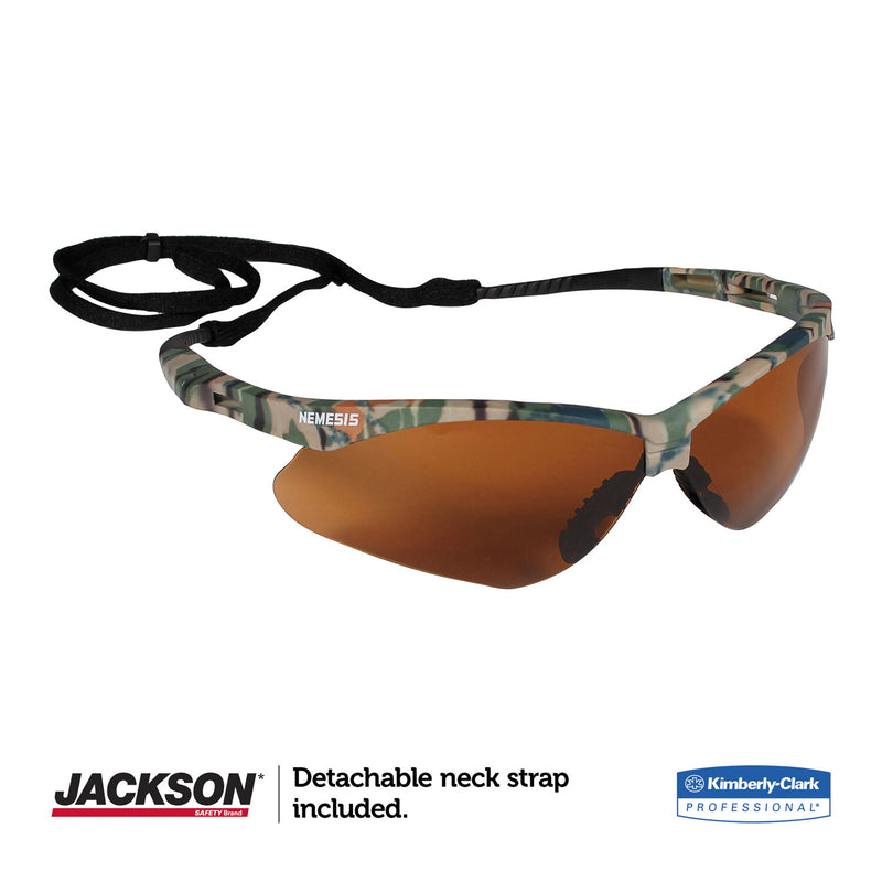 KleenGuard™ Nemesis Safety Glasses, Camo Frame, Bronze Lens (ANS19644) Each