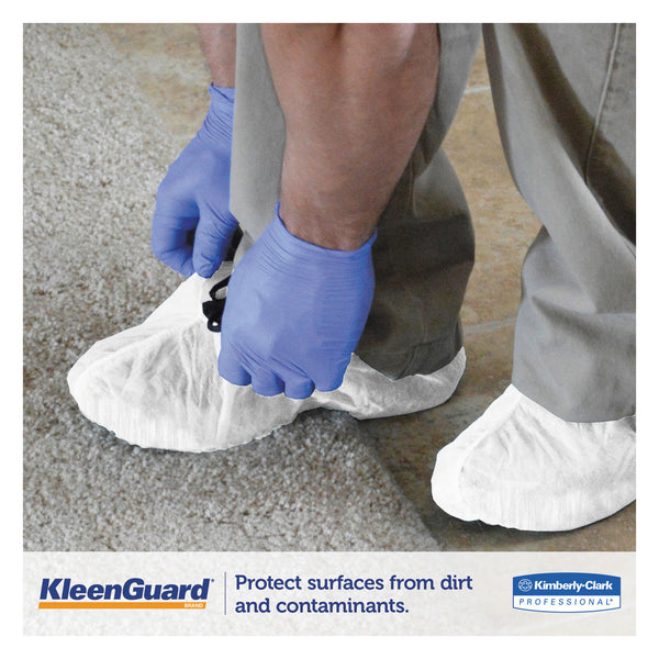 KleenGuard™ A40 Liquid and Particle Protection Shoe Covers, Medium, White, 400/Carton (ANS44492) Case of 400