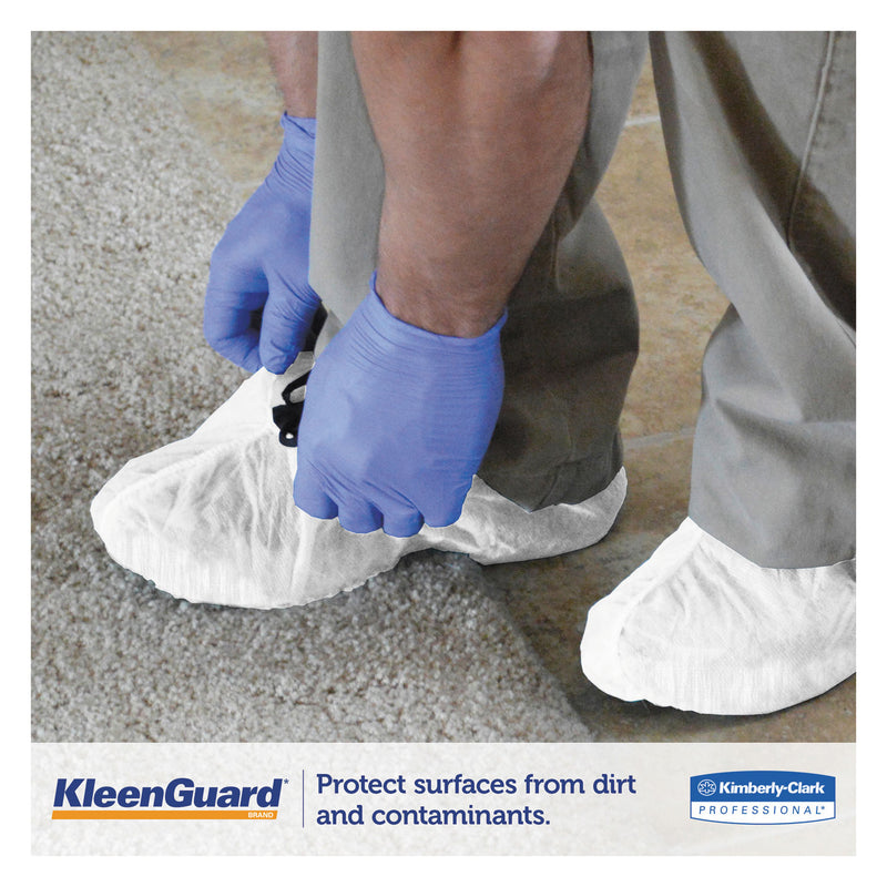 KleenGuard™ A40 Liquid and Particle Protection Shoe Covers, Medium, White, 400/Carton (ANS44492) Case of 400