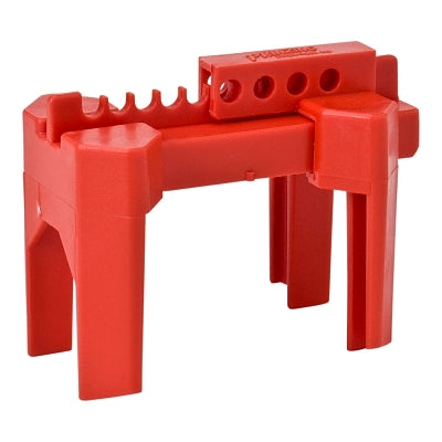Brady 4-Legged Ball Valve Lockout, 0.313 in Diameter Shackle, 3.05 in W x 5.31 in D x 4.07 in H, Red (262-BS07A-RD) Each