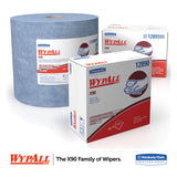 WypAll® X90 Cloths, BRAG Box, 2-Ply, 11.1 x 16.8, Denim Blue, 136/Carton (KCC12891)