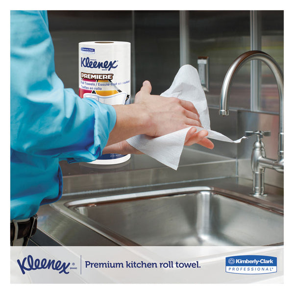 Kleenex® Premiere Kitchen Roll Towels, 1-Ply, 11 x 10.4, White, 70/Roll, 24 Rolls/Carton (KCC13964)