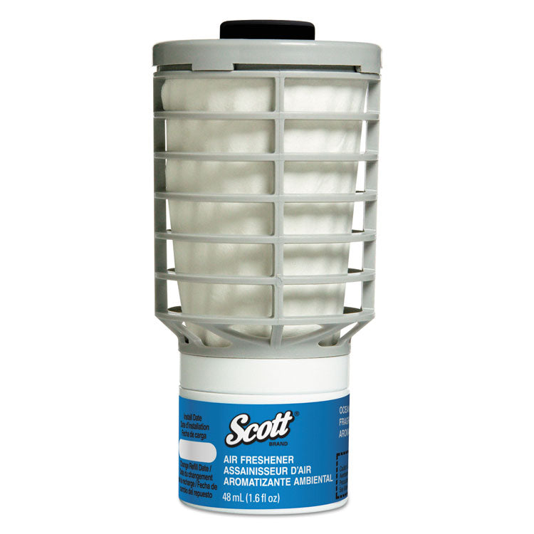 Scott® Essential Continuous Air Freshener Refill, Ocean, 48 mL Cartridge, 6/Carton (KCC91072) Case of 6